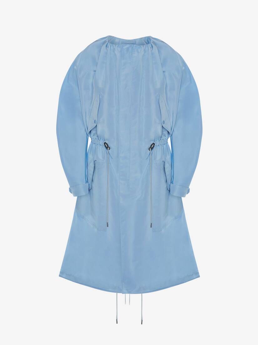 Abrigos Alexander McQueen Kimono Sleeves Oversize Hombre - Azules - Mexico 051-BAYFML